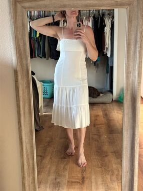 Theory White Midi dress